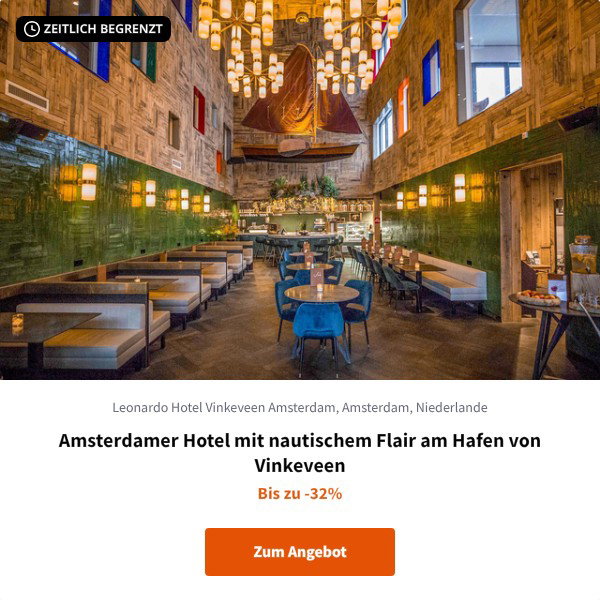 Amsterdamer Hotel mit nautischem Flair am Hafen von Vinkeveen