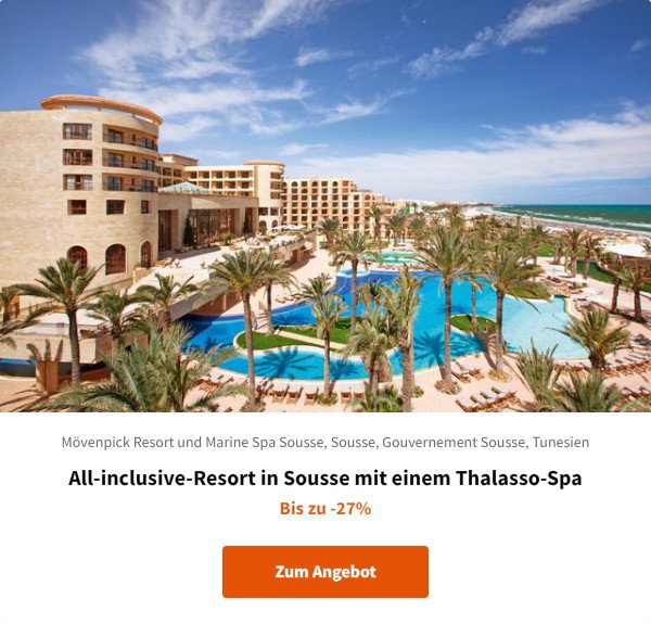All-inclusive-Resort in Sousse mit einem Thalasso-Spa