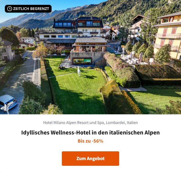 Idyllisches Wellness-Hotel in den italienischen Alpen