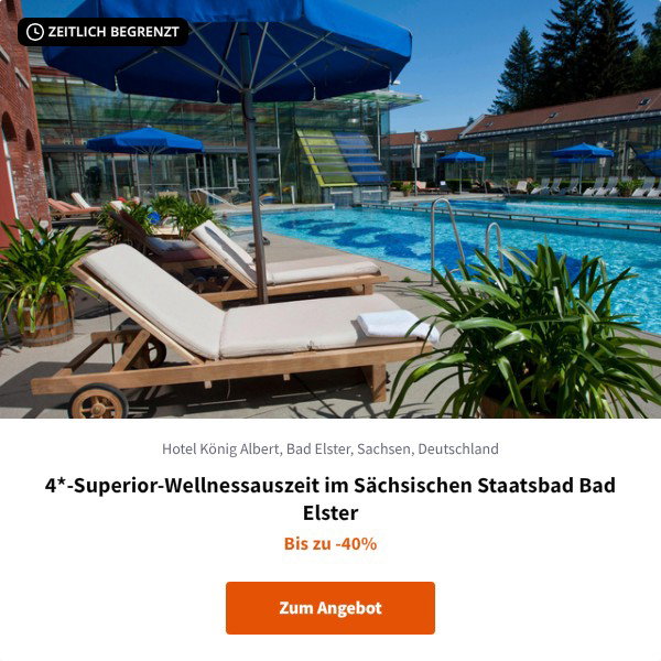 4*-Superior-Wellnessauszeit im Sächsischen Staatsbad Bad Elster
