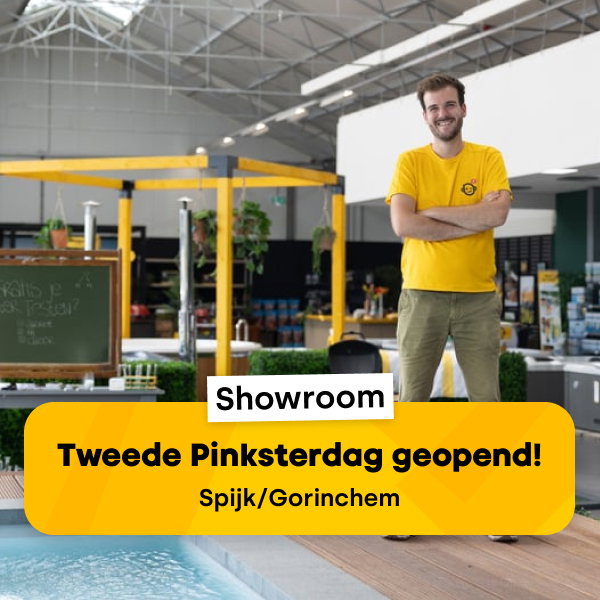Geniet van de zon óf kom langs in de <mark>showroom