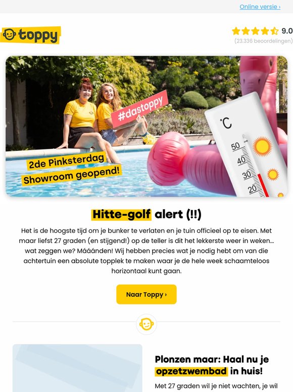 Hè hè, eindelijk warm weer dat blijft plakken 🌞
