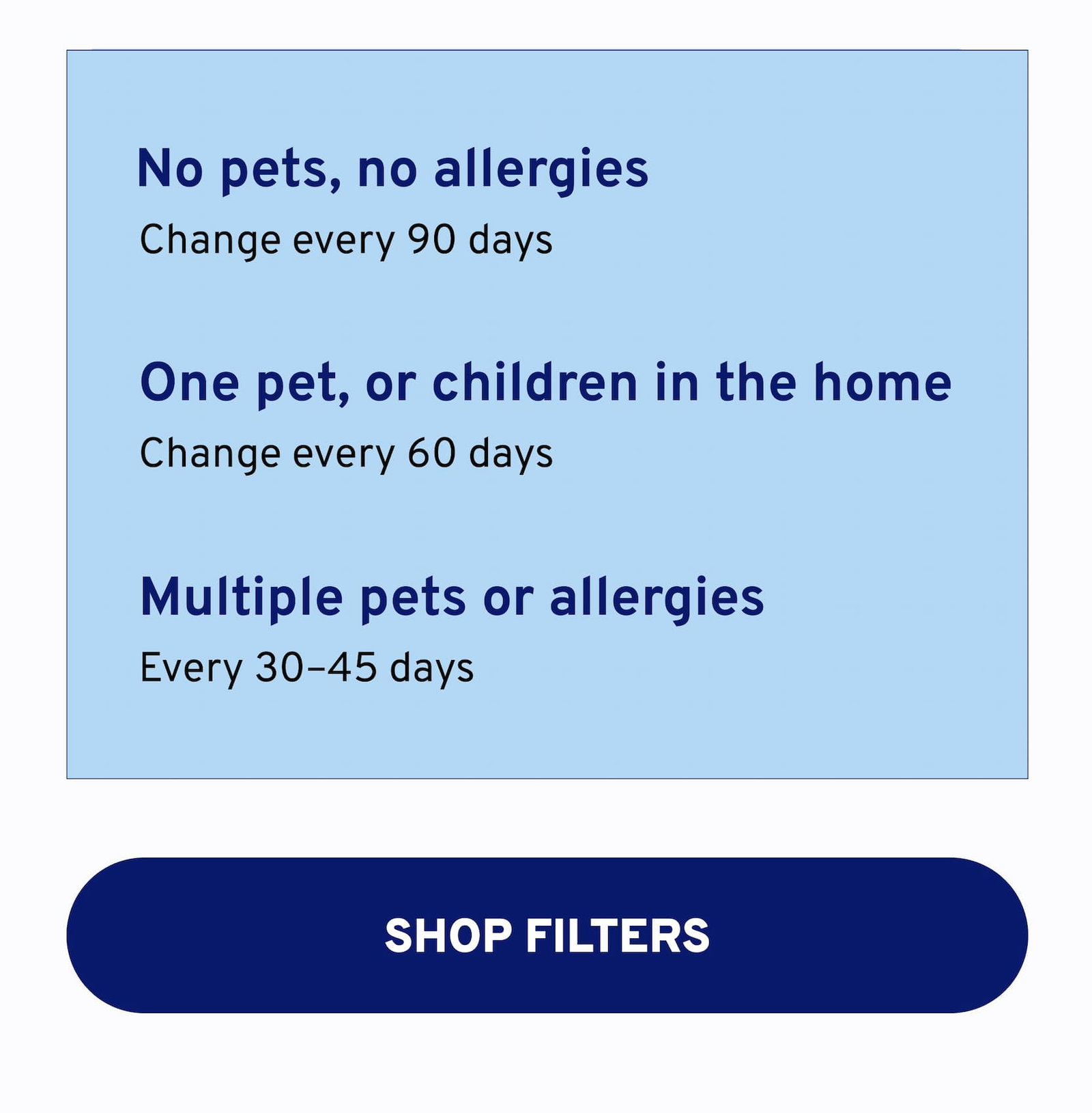 Shop Filters