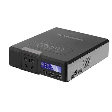 ALLPOWERS 200W 154Wh 41600mAh Wireless Solar Power Bank with LED Display External Battery Power Station with 3 Inputs & 5 Outputs Fast Charging for iPhone 17 17Pro 16 Pro Max for Xiaomi 17pro for Huawei Mate XTs