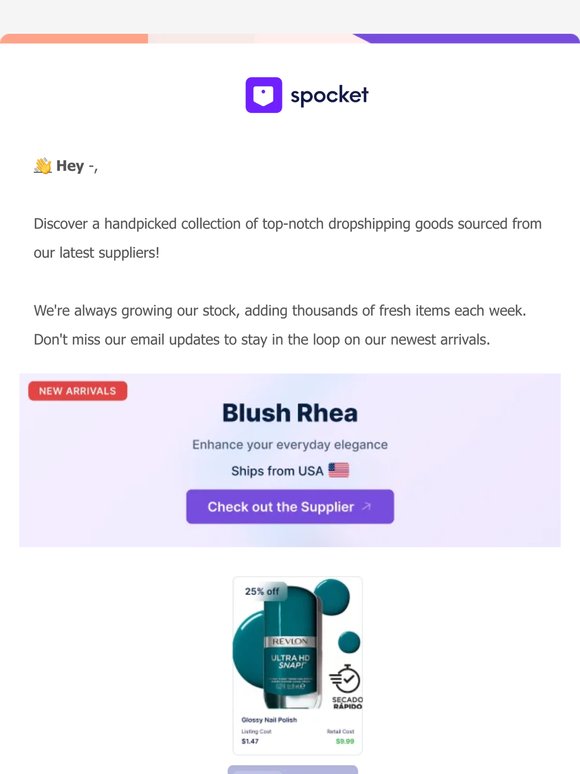 🔥  New Suppliers Alert 🔥