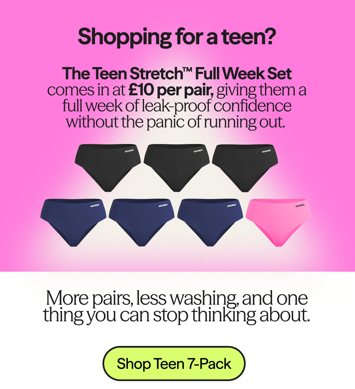 Teen Stretch™ Full Week £10 per pair 