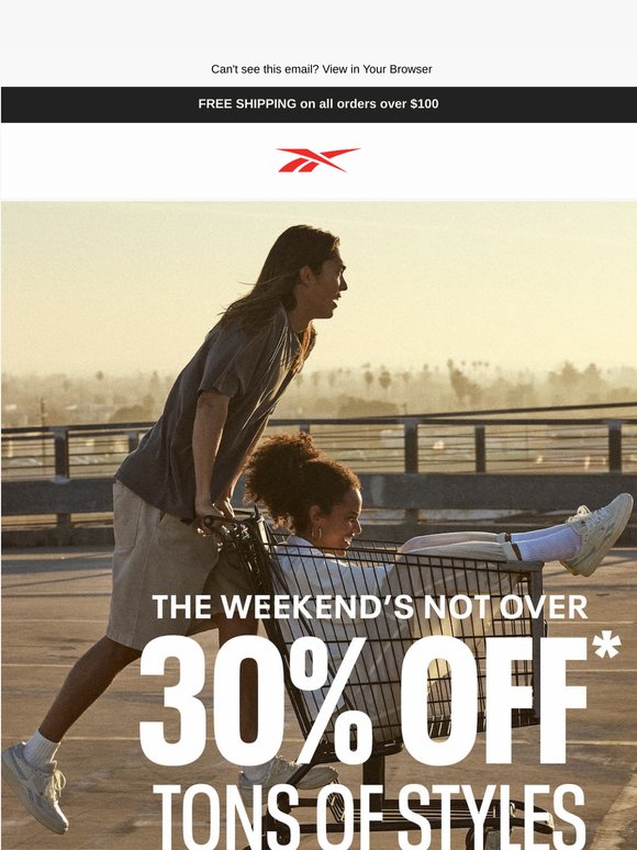 The Long Weekend Isn’t Over: 30% Off