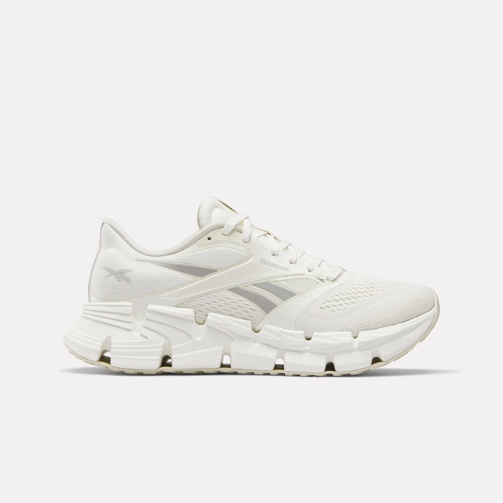 Image of REEBOK FOOTWEAR WOMEN FloatZig 2 Running Shoes ALABASTER/GREY 1/CHALK