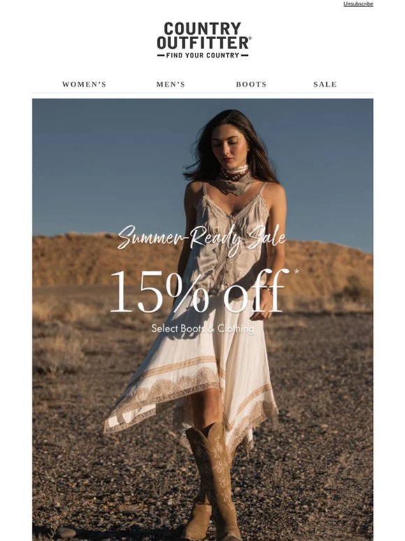 Save On Summer Boots & Clothing