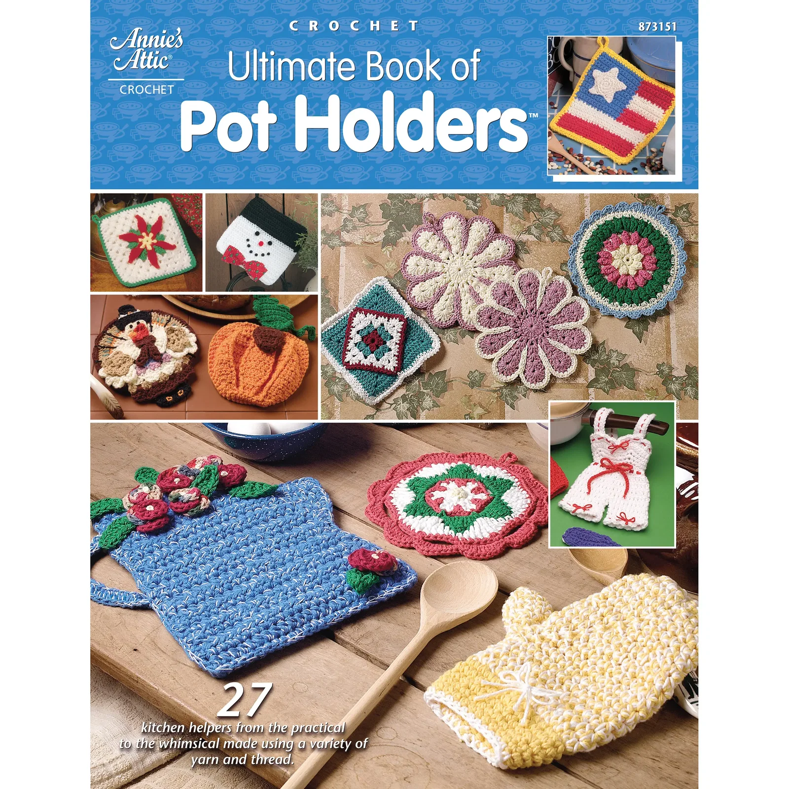 Ultimate Book of Pot Holders Crochet Pattern Book - Digital Download