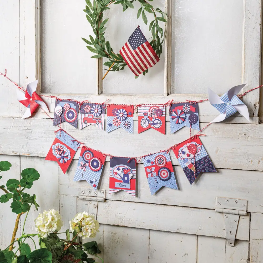 Patriotic Pinwheel Banner Craft Kit