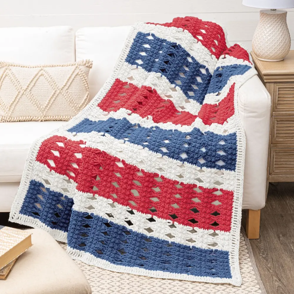 Valor Wheatfields Crochet Throw Kit