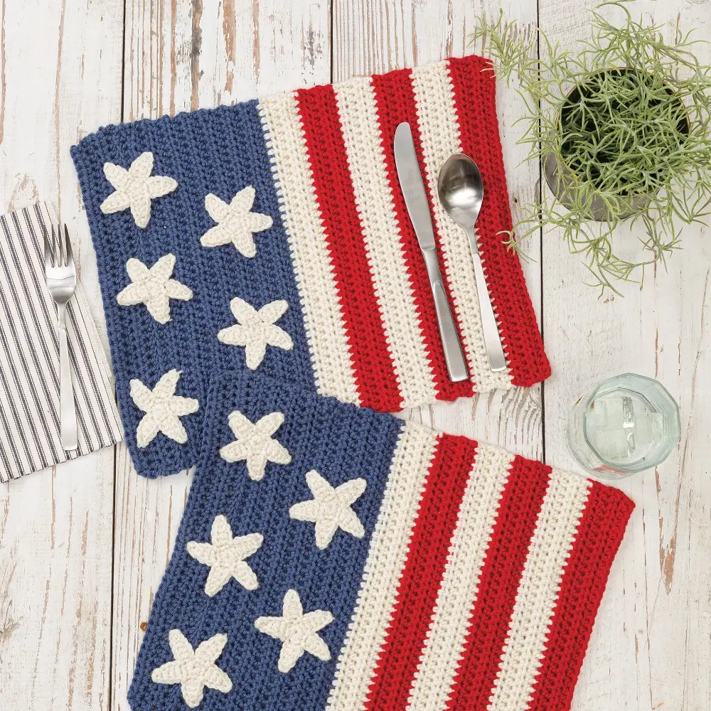 Patriotic Place Mats Crochet Kit