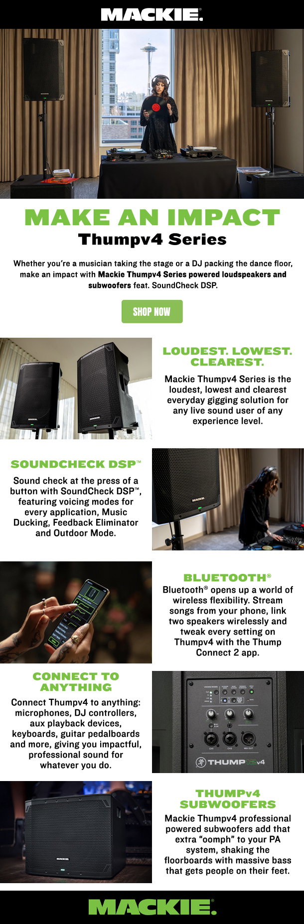 New! Thump v4 Speakers from Mackie