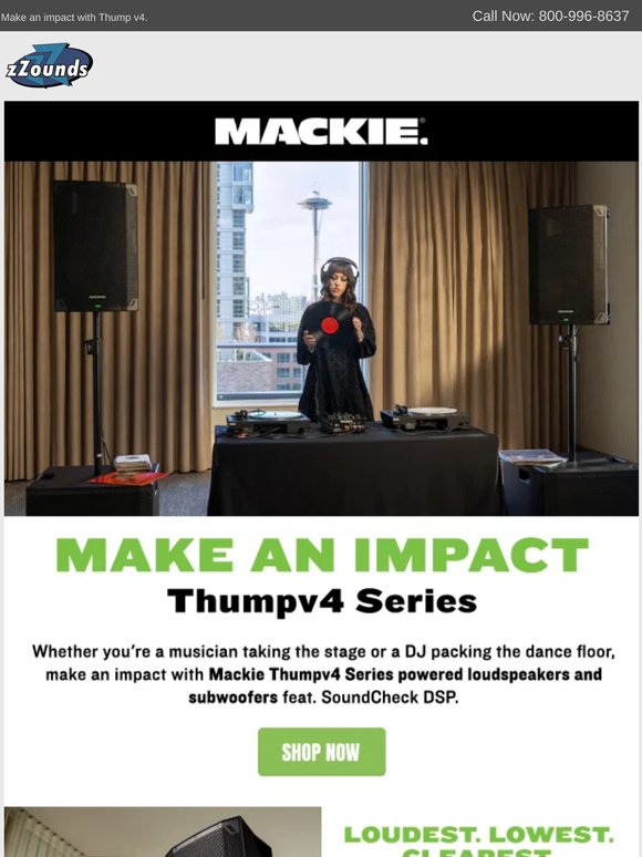 New! Thump v4 Speakers from Mackie