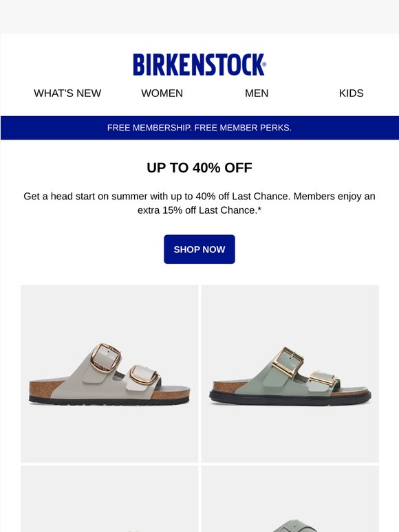 It’s On: Up to 40% Off Last Chance + Members Enjoy an Extra 15% Off