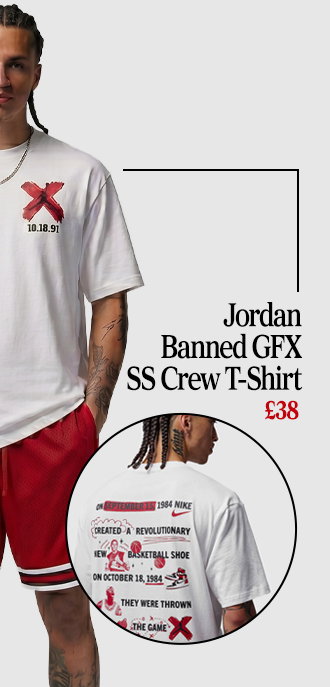 JOrdan Banned GFX SS Crew T-Shirt