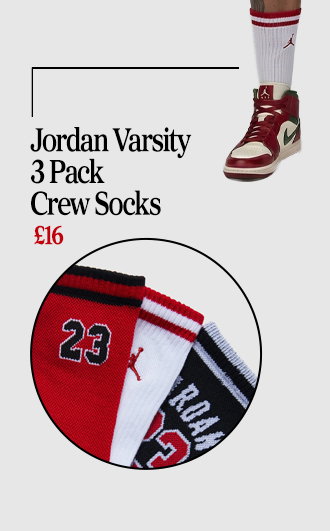 Jordan Varsity 3 Pack Crew Socks