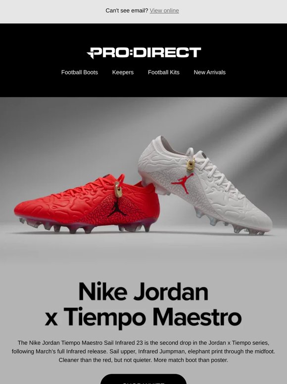 New In: Nike x Jordan Tiempo Maestro