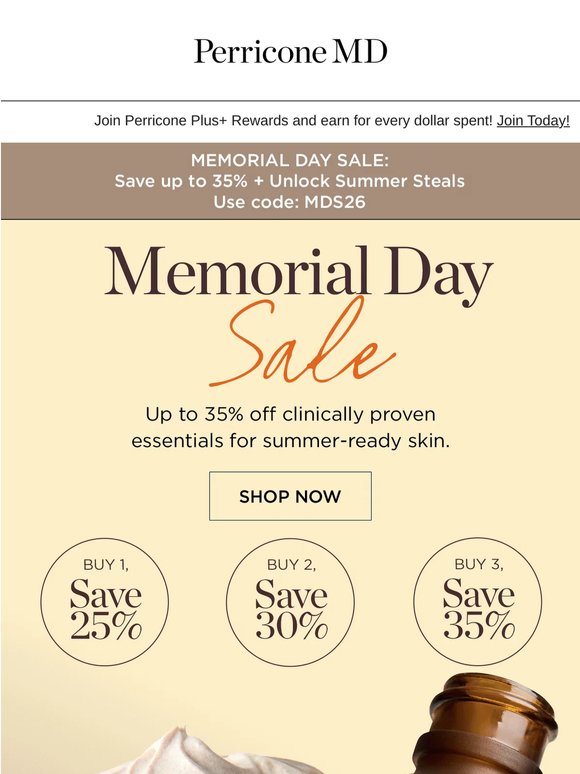 The Memorial Day Sale Is On!