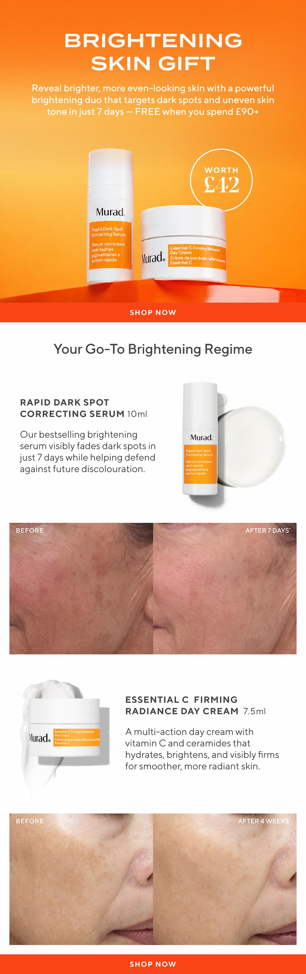 Enjoy A FREE Brightening Duo WIth £90+