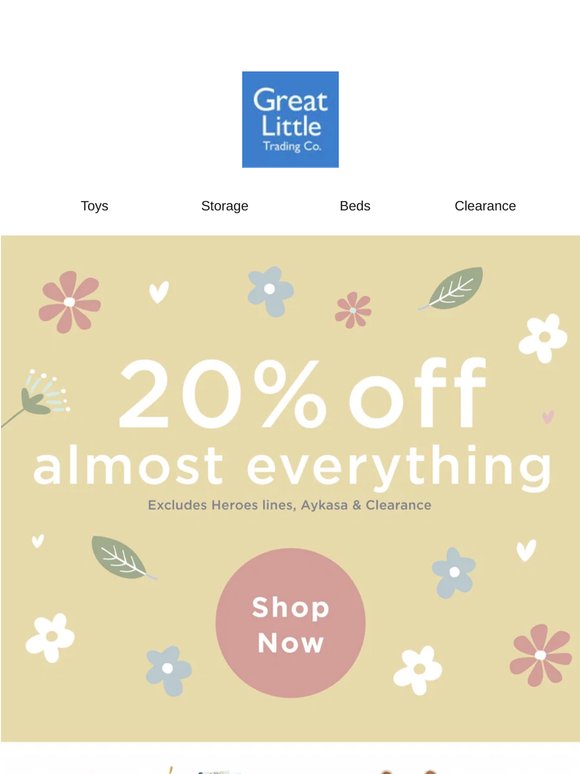 20% off almost EVERYTHING!