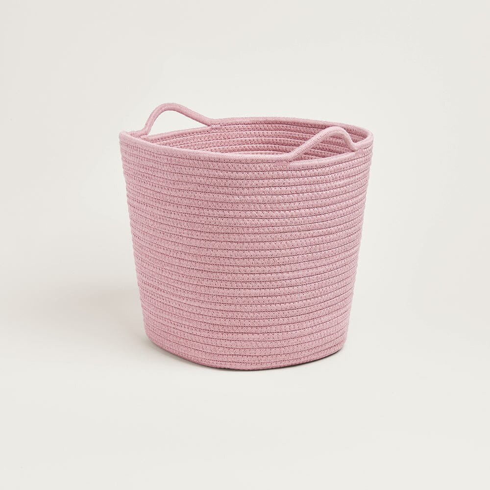 Image of Rope Storage Basket, Rose Pink