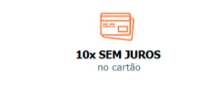10x Sem juros no cartão