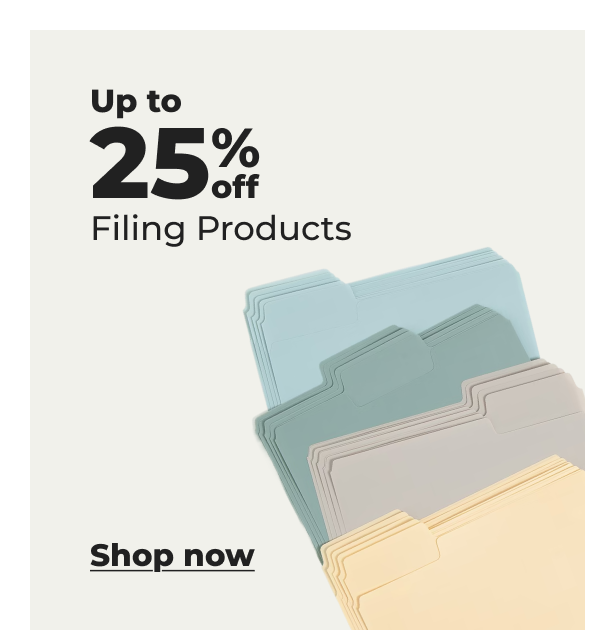 Up to 25% off Smead® Filing Products - Shop now