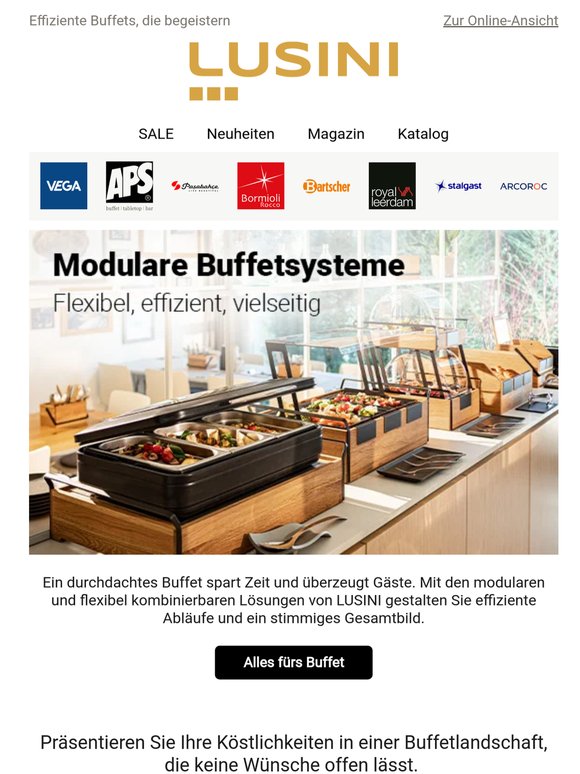 Perfekte Buffetlösungen für professionelle Abläufe