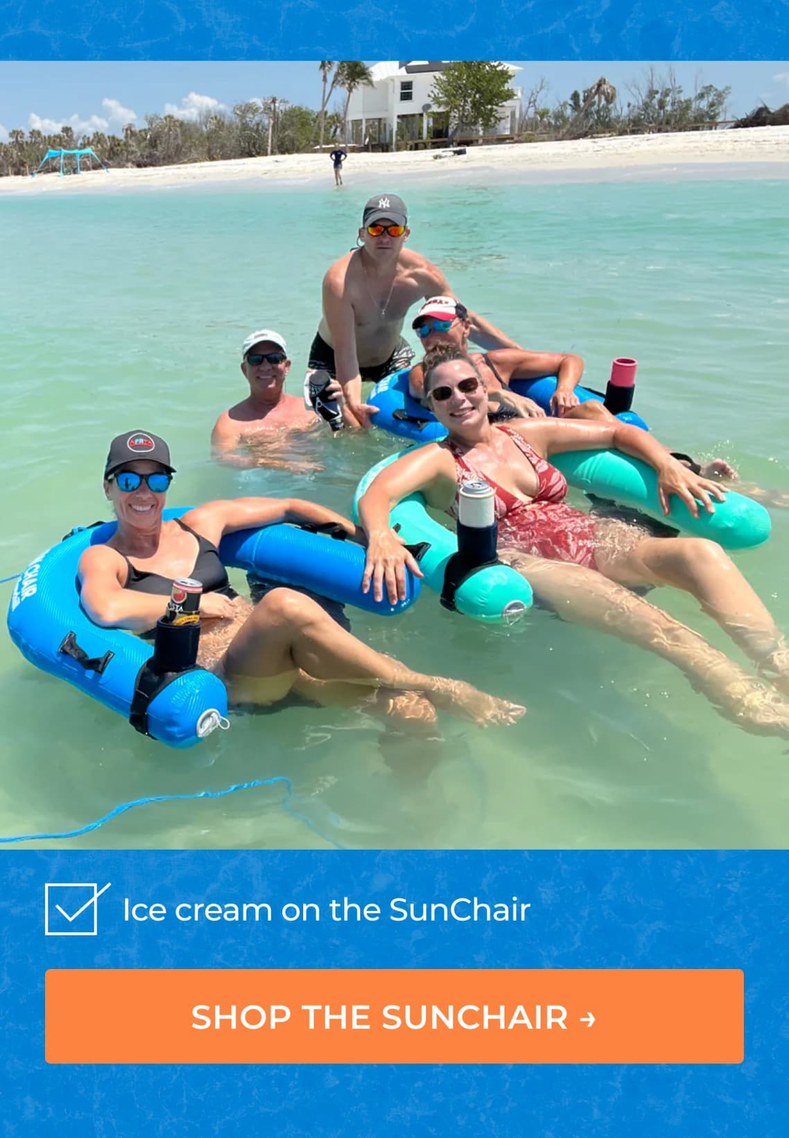 ☑ Ice cream on the SunChair | SHOP THE SUNCHAIR →
