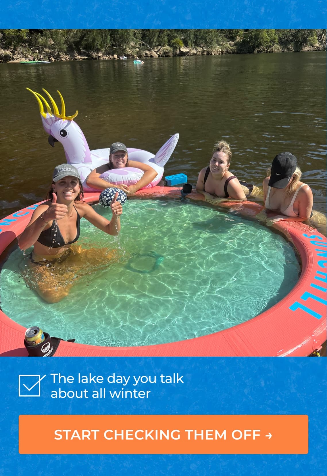 ☑ The lake day you talk about all winter | START CHECKING THEM OFF →