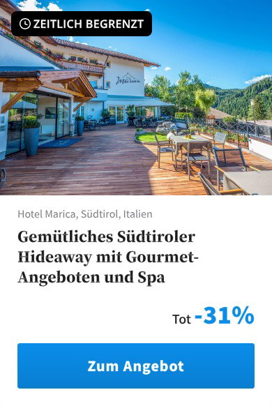 Gemütliches Südtiroler Hideaway mit Gourmet-Angeboten und Spa