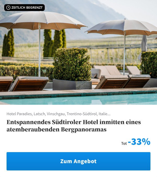 Entspannendes Südtiroler Hotel inmitten eines atemberaubenden Bergpanoramas