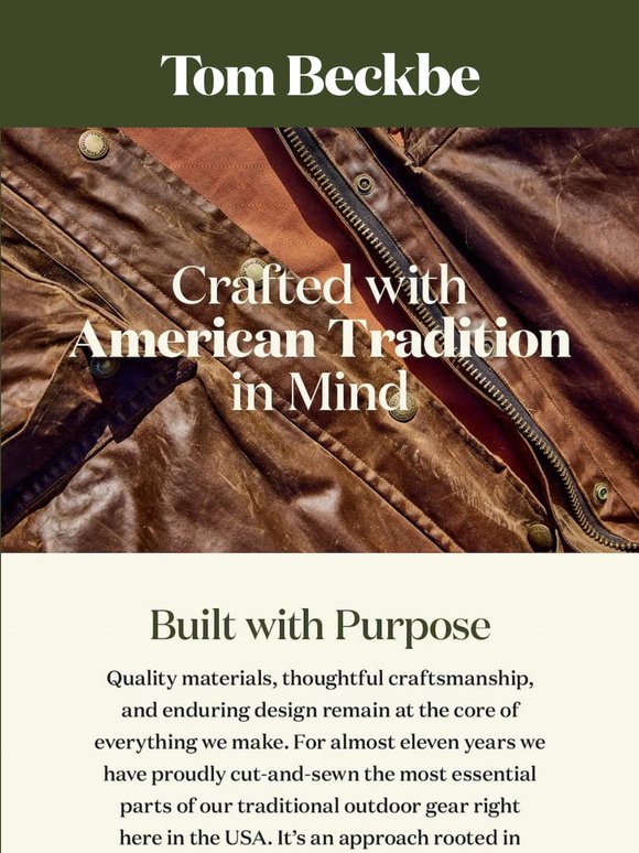 Crafted with American Tradition in Mind