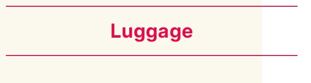 luggage