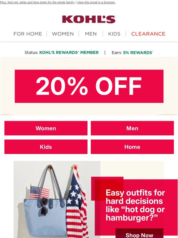 20% off is here ✅ The summer stock-up is on 🛍️