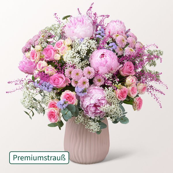 Ein echter Augenschmeichler: Premiumstrauß Blütenzauber mit 2 Gratis-Geschenken für 64,99 €
