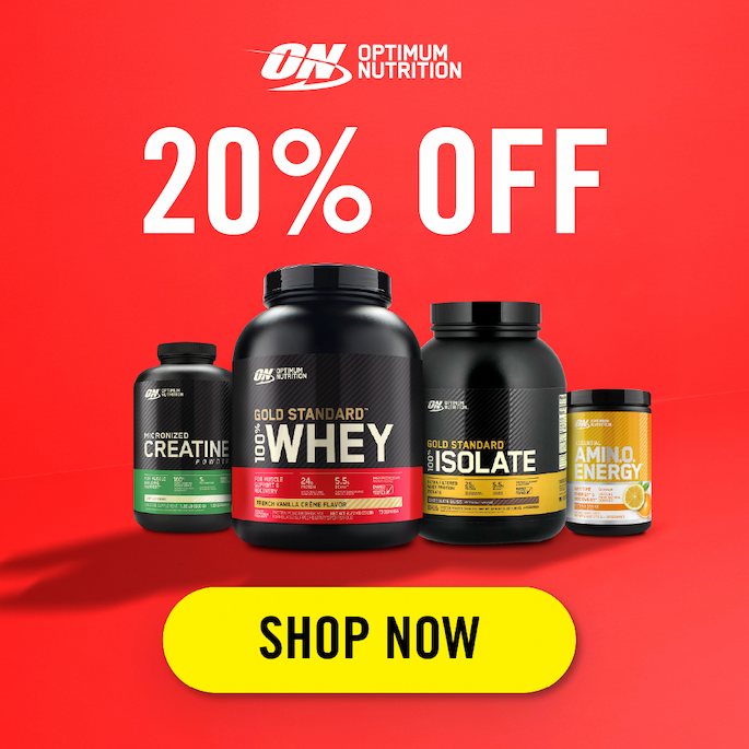 20% OFF OPTIMUM NUTRITION 