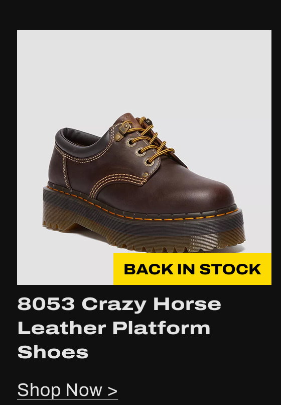 8053 Arc Crazy Horse Leather Platform Casual Shoes