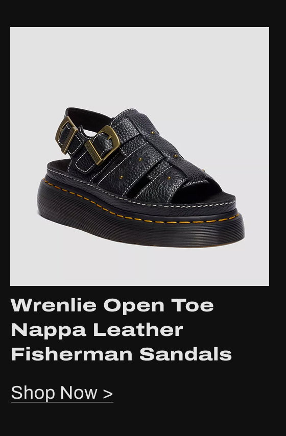 Wrenlie Open Toe Nappa Leather Fisherman Platform Sandals