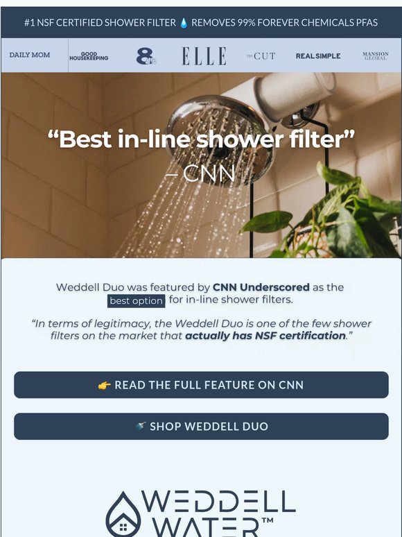 Weddell Duo As Seen on CNN 🚿