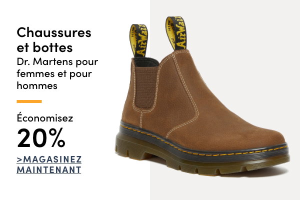 Chaussures et bottes Dr. Martens pour femmes et pour hommes économisez 20%