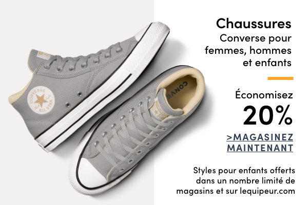 Chaussures Converse pour femmes, hommes et enfants économisez 20%