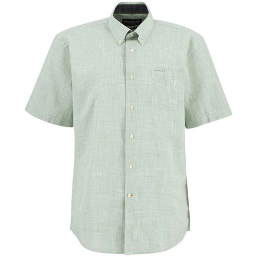 Shop Barbour Men's Fleming Linen Blend Shirt