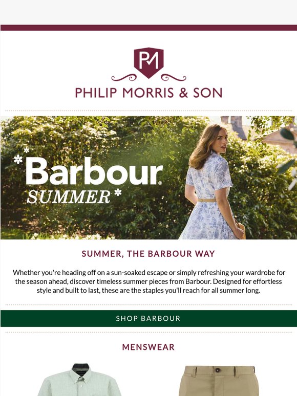 Summer, the Barbour Way ☀️