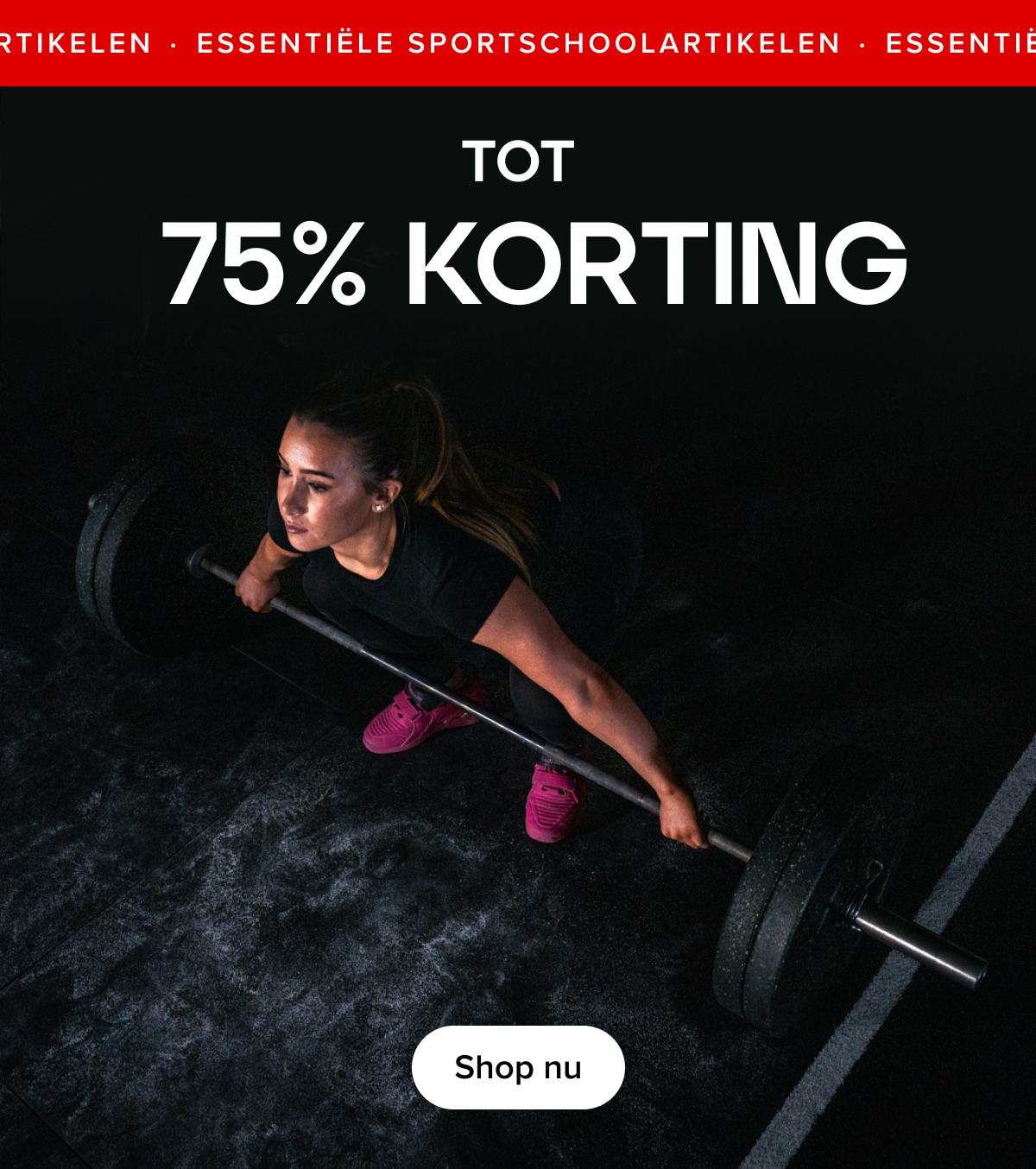 TOT 75% KORTING