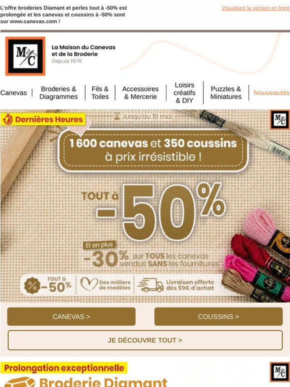 Nos offres sont là jusqu'à demain !🤩