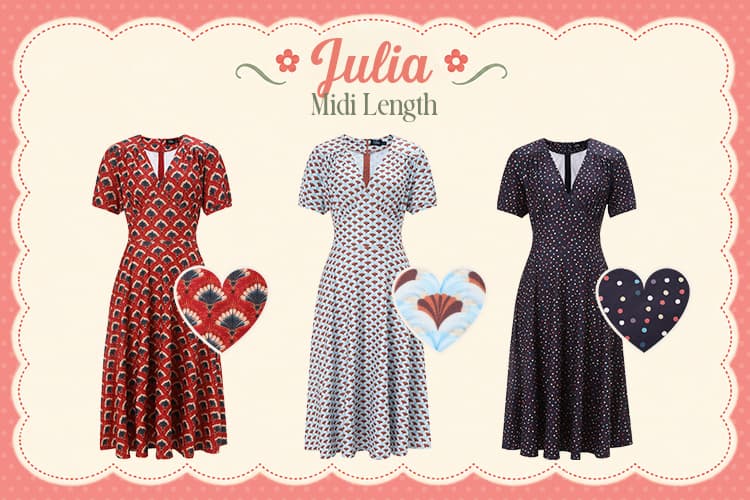 Julia 40s Midi Dresses