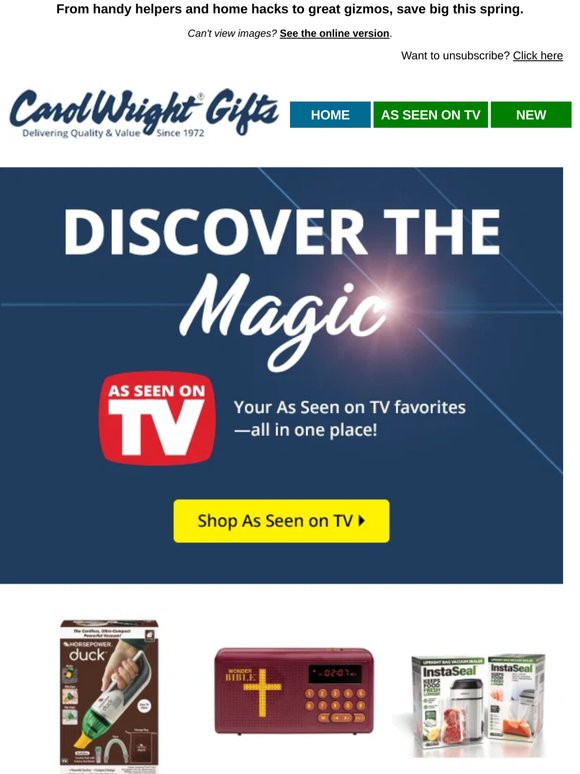 May Must-Haves – As Seen on TV, Priced to Go!